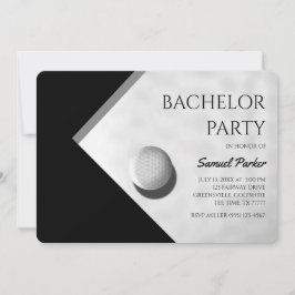 Invitación Golf Bachelor Party - Golfing trip Classic Minimal