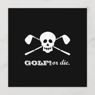 Invitación Golf Bachelor Party - ¡Todavía no está muerto!