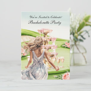 Invitación Golf Bachelorette Party en el campo de golf