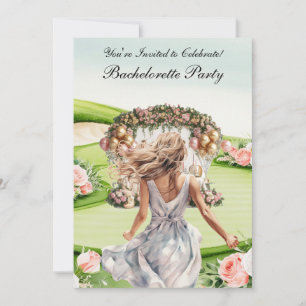 Invitación Golf Bachelorette Party en el campo de golf