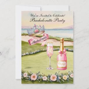Invitación Golf Bachelorette Party en el campo de golf