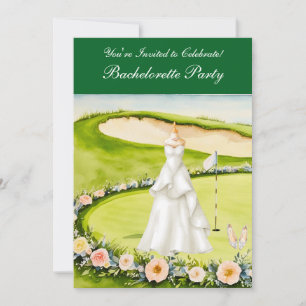 Invitación Golf Bachelorette Party en el campo de golf