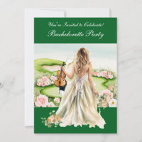 Golf Bachelorette Party en el campo de golf