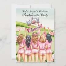 Golf Bachelorette Party en el campo de golf