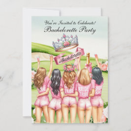 Invitación Golf Bachelorette Party en el campo de golf