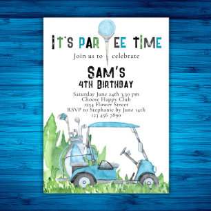 Invitación Golf Birthday Invitation Golf Birthday Par-tee