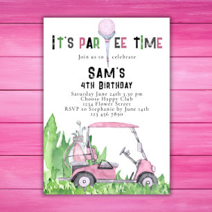 Invitación Golf Birthday Invitation Golf Birthday Par-tee
