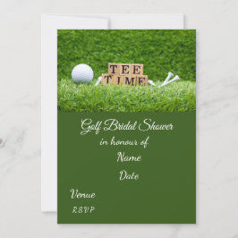 Invitación Golf Bridal Shower con bola de golf Salve la Fecha