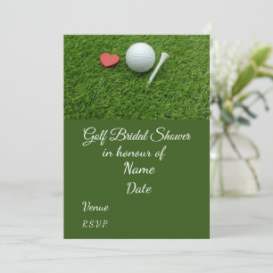 Invitación Golf Bridal Shower con bola de golf Salve la Fecha