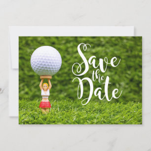 Invitación Golf caddy Save the Date