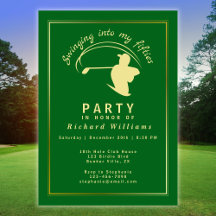 Golf Classic Green Golden Player Hombres 50 cumple