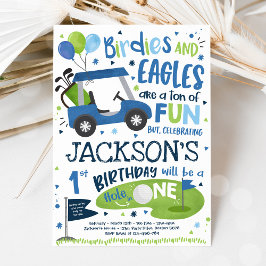 Invitación Golf Cumpleaños Hole In One Golf Primer Fiesta Cum