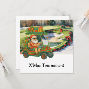 Invitación Golf de Navidad con Papá Noel en Green