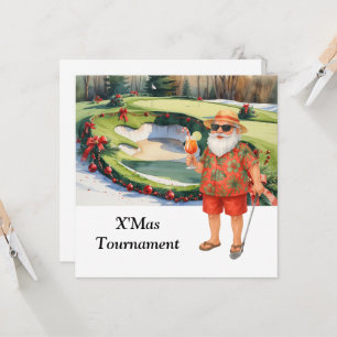 Invitación Golf de Navidad con Papá Noel en Green
