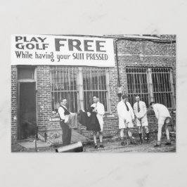 Invitación Golf del juego libre (mientras que haciendo su
