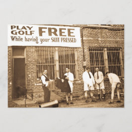 Invitación Golf del juego libre (mientras que haciendo su