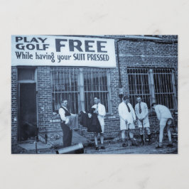 Invitación Golf del juego libre (mientras que haciendo su