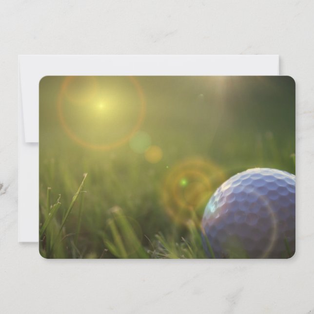 Invitación Golf en un día soleado (Anverso)