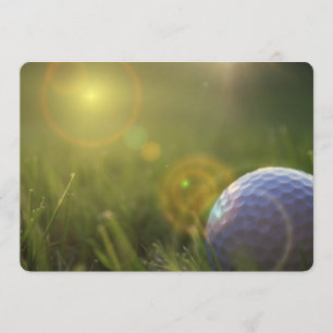 Invitación Golf en un día soleado