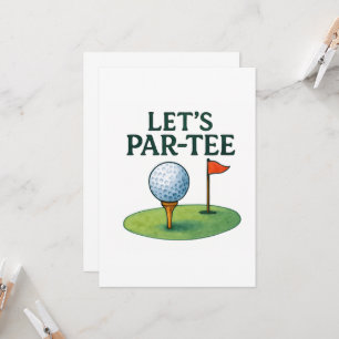 Invitación Golf Fiesta de Par-Tee Tema de Golf