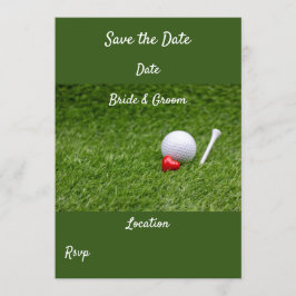 Invitación Golf guardar la fecha