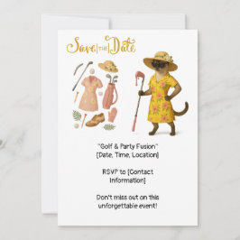 Invitación Golf hawaiana en el Green