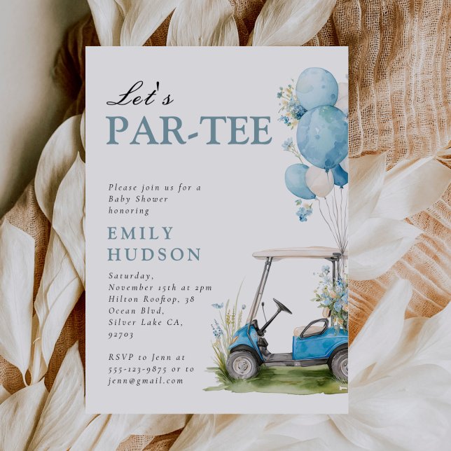 Invitación Golf Let's Par-tee Boy Baby Shower (Subido por el creador)