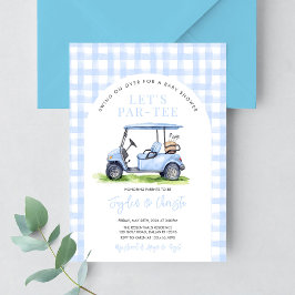 Invitación Golf Let's Par-Tee Tee Time Baby Shower
