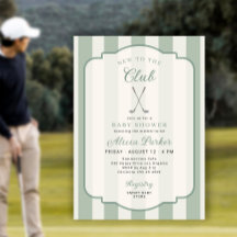 Golf nuevo en el club shower de bebé género neutra