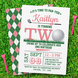 Invitación Golf PAR-TEE 2º cumpleaños