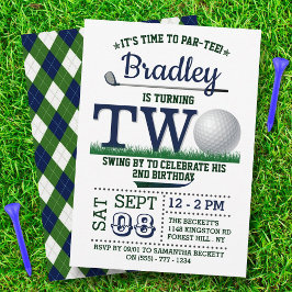 Invitación Golf PAR-TEE 2º cumpleaños