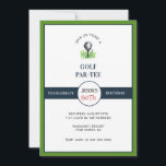 Invitación Golf PAR- TEE Fiesta de cumpleaños<br><div class="desc">¡Invitaciones de golf a Par-Tee! A todos los golfistas les encantarán las invitaciones modernas a las fiestas relacionadas con el golf.</div>