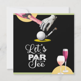 Invitación Golf par tee golfer fiesta guardar la fecha
