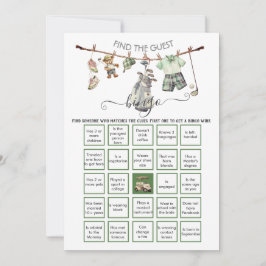 Invitación Golf Preppy Encuentra el BINGO invitado