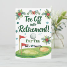 GOLF RETIREMENT Tee off ParTee para golfista