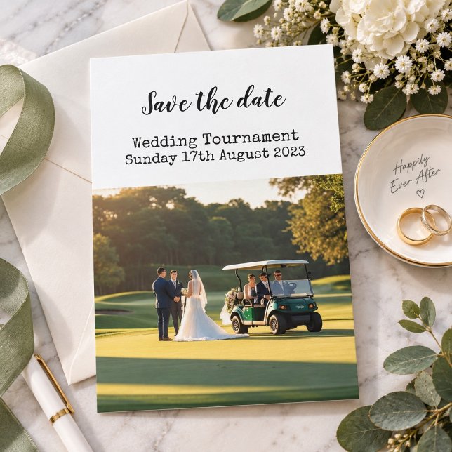 Invitación Golf Salva la fecha Boda de Golf  (Subido por el creador)