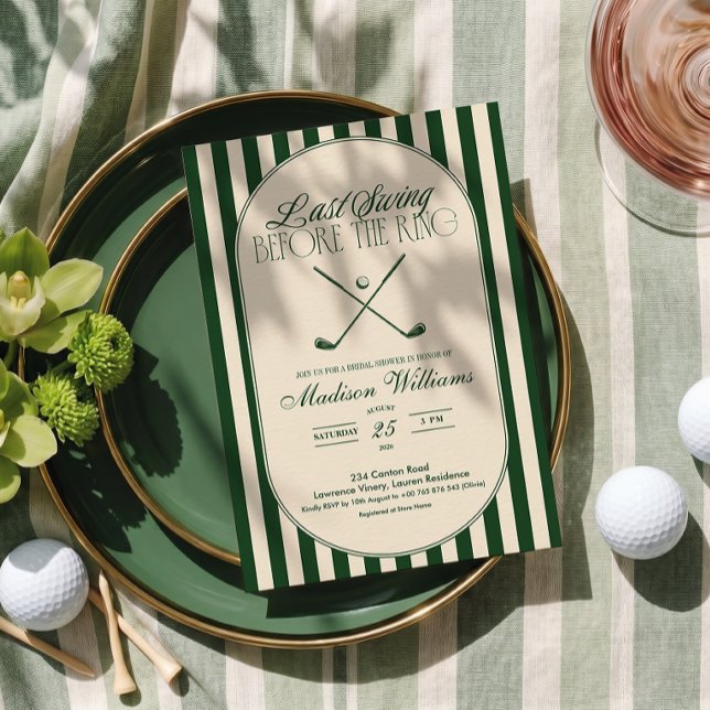 Invitación Golf "Último Swing antes del Anillo" Desayuno para (Subido por el creador)