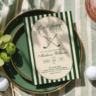 Invitación Golf "Último Swing antes del Anillo" Desayuno para