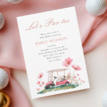 Golf Vamos a Par-tee Floral Baby Shower
