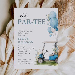 Invitación Golf Vamos a Par-tee Niño Baby Shower