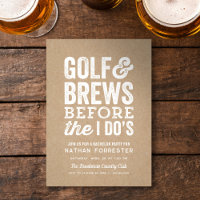 Golf y cervezas antes de la despedida de soltero d