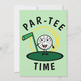Invitación Golfers Par-Tee Time