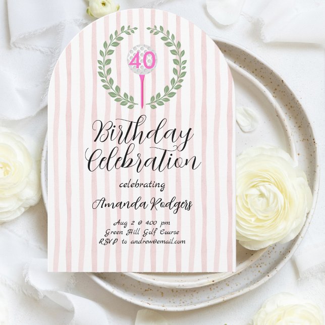 Invitación Golfing Birthday Party (Subido por el creador)