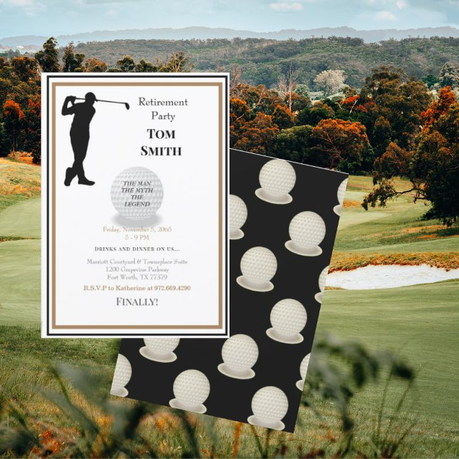Invitación Golfismo en mi futuro Fiesta de Jubilación II (Subido por el creador)
