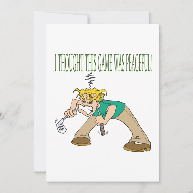 Invitación Golfista frustrado (Anverso)