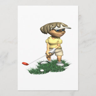 Invitación Golfista mujer