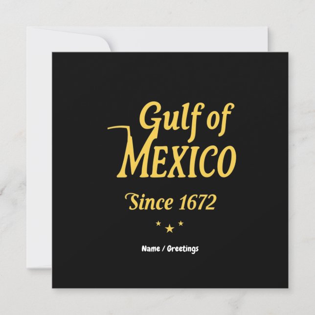 Invitación Golfo de México desde 1672, profunda incursión en  (Anverso)