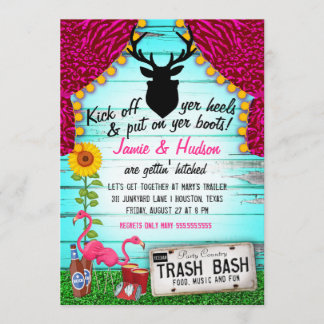 Invitación Golpe de la basura blanca