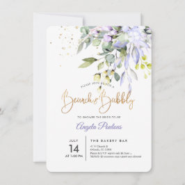 Invitación Goma azul PixDezines Eucalyptus Brunch+Bubbly