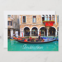 Invitación Góndolas venecianas
